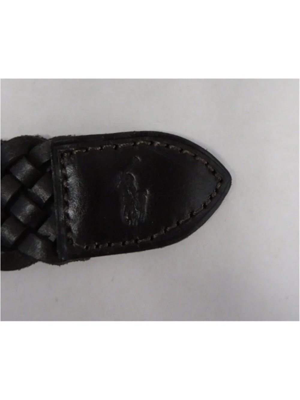 Polo Ralph Lauren Belt 42 Leather Braided Woven Casual Classic Pony